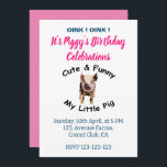 Cute Funny Gris, Birthday Farm Animal Party Inbjudningar<br><div class="desc">Cute Funny Gris Birthday Farm Animal Party Call designad av Nisha Prabhu. Helt Anpassade. Anpassa med dina detaljer. Runt upp dina små party-djur för en barnyardbäcke med de här berömvärda inbjudningarna till Cute Funny Gris, Birthday Farm Animal Party! Perfekt för alla som kärlek skrattar åt bra och ett underbart party,...</div>