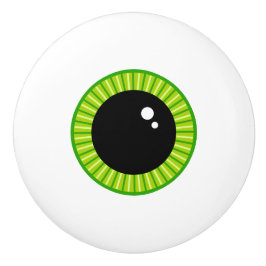 Cute Funny Grönt Eyeball Knopp