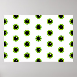 Cute Funny Grönt Ögon Poster