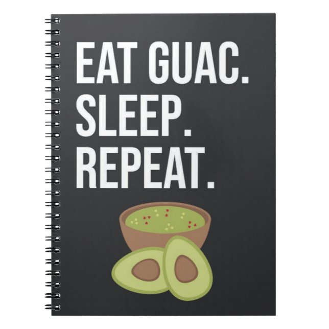 Cute Funny Guacamole Gifts Avocado Fiesta Healthy Anteckningsbok (Framsidan)