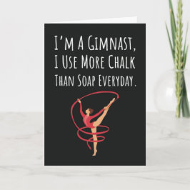 Cute Funny Gymnastics Cards Sports For Teen Girls Kort