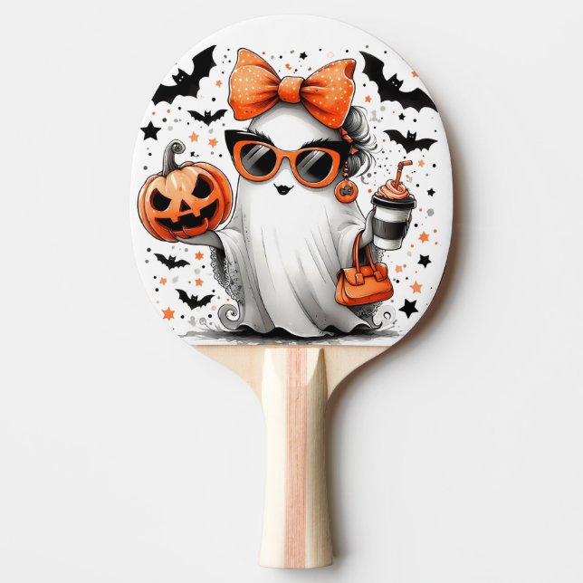 Cute Funny Halloween Ghost Pingisracket (Framsidan)