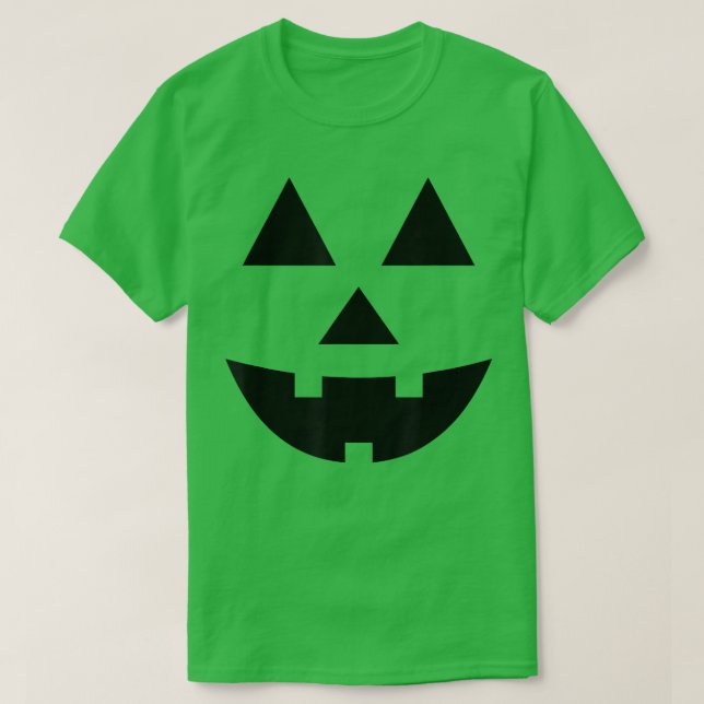 Cute Funny Halloween Pumpkin Face Jack O Lantern M T Shirt (Design framsida)