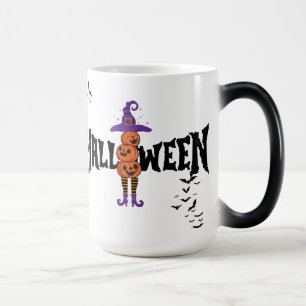 Cute Funny Halloween Pumpkins Laughing Mugg