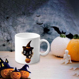 Cute Funny Halloween Svarta katter Mugg