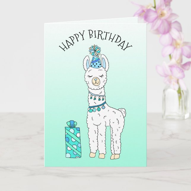 Cute Funny Humor Grattis på födelsedagen Kort (Orkide)