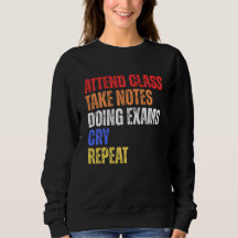 Cute Funny Humor Studenter Ord Ord Retro