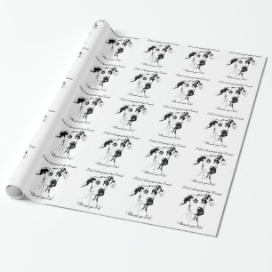 Cute Funny Hund-citatet från Great dane, förstört Presentpapper