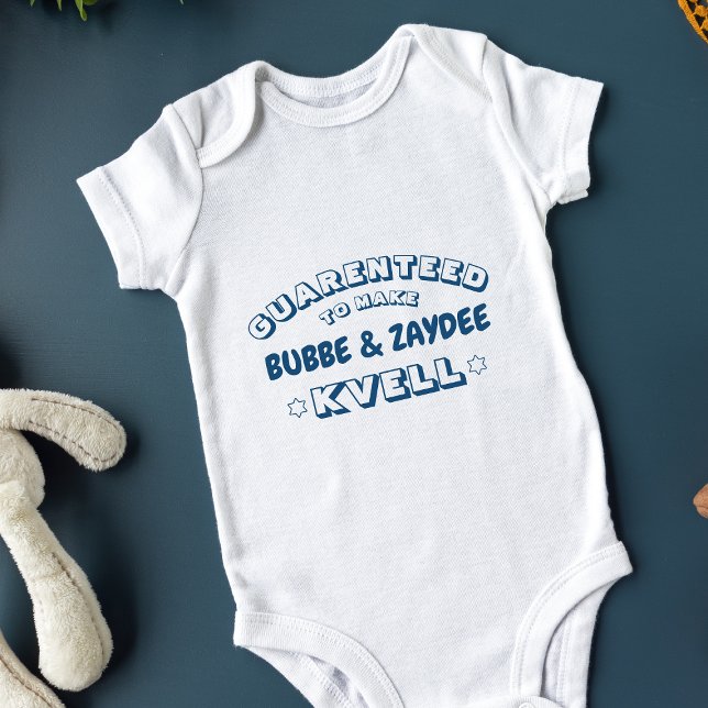 Cute Funny Jewish Bubbe & Zaydee (eller andra namn T Shirt (The ultimate Jewish baby onesie—because making Bubbe and Zaydee kvell is a full-time job!)