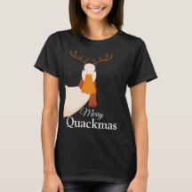 Cute Funny jul anka Merry Quackmas Hjort