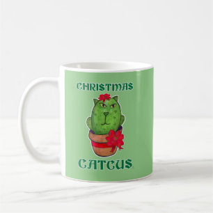 Cute Funny jul Catcus Helgdag Cacti Art Kaffemugg