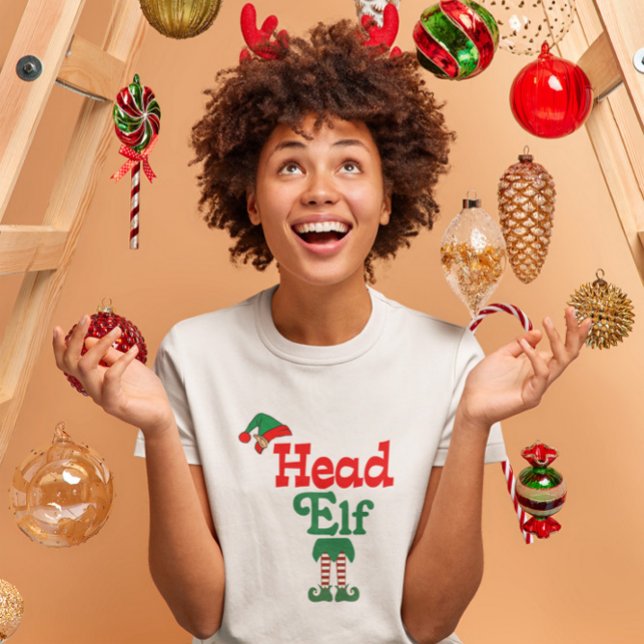 Cute Funny Jul Helgdag Elf Tee (Skapare uppladdad)