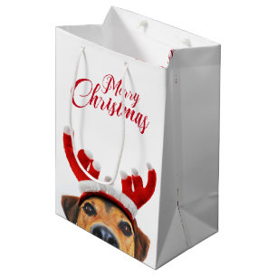 Cute Funny Jul Hund Reindeer Antler Headband