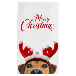 Cute Funny Jul Hund Reindeer Antler Headband