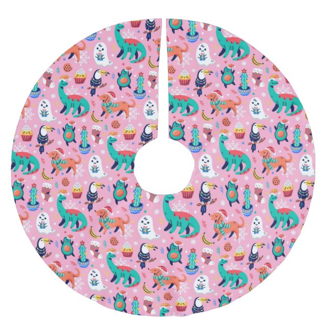 Cute/Funny jul Julgransmatta Borstad Polyester (Framsidan)