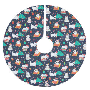 Cute/Funny jul Julgransmatta Borstad Polyester