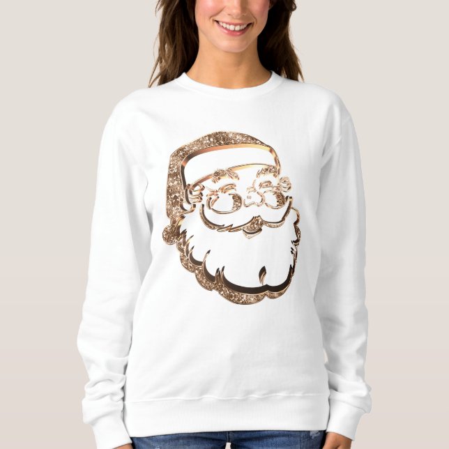 Cute Funny Jultomten Guld Pappa jul T Shirt (Framsida)