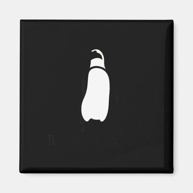 Cute Funny Just Chillin Zoo Penguin  Magnet (Framsidan)