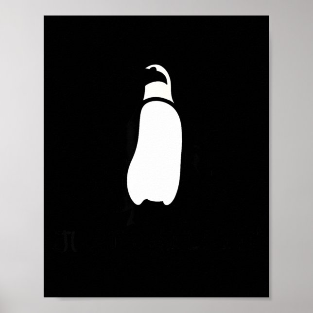 Cute Funny Just Chillin Zoo Penguin  Poster (Framsidan)