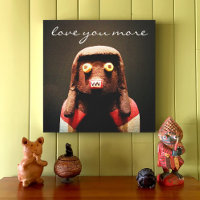 Cute Funny Kachina Doll Ansikte Photo Kärlek Mer