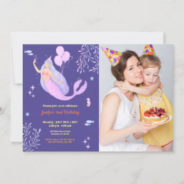 Cute Funny | Kids Photo Birthday Inbjudningar