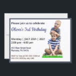 Cute Funny | Kids Photo Birthday Inbjudningar<br><div class="desc">Ljug dem med den här Cute & Funny Kids-fotona på födelsedagen! Med ditt barns foto,  lekfull typsnitt och pulserande färg är det perfekten att göra din lilla speciella dag till en personlighet och skrattar.</div>