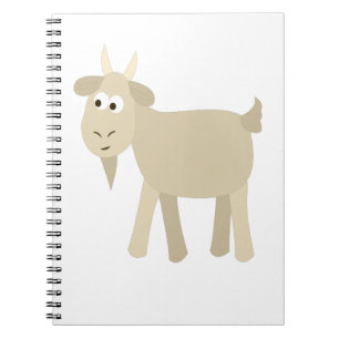 Cute Funny Little Goat Anteckningsbok