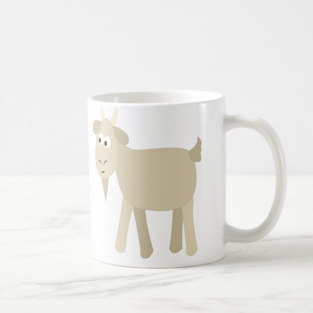 Cute Funny Little Goat Kaffemugg (Höger)