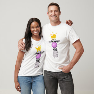 Cute & Funny Llama Bubble T Shirt