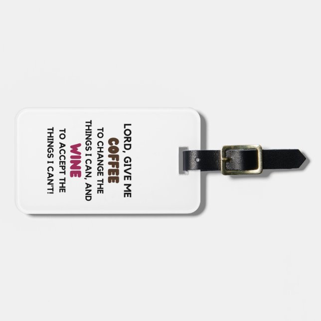 Cute Funny Luggage Tag Bagagebricka (Horisontell Framsida)