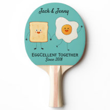 Cute Funny Lycklig Toast Eggcelent tillsammans