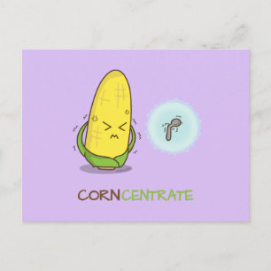 Cute Funny Maj koncentrat Pun Humor Vykort