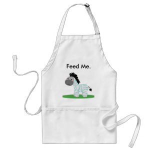 Cute & Funny Matar mig Baby Zebra Kitchen Apron Förkläde