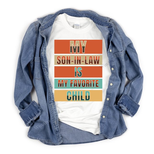 Cute Funny Min son är mitt favoritbarn. T Shirt (Skapare uppladdad)