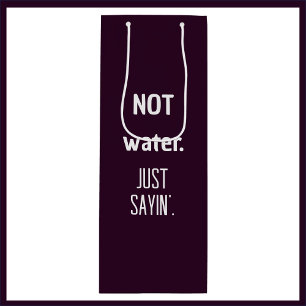 Cute Funny Mörk Red Vin Färgad