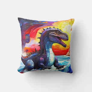 Cute Funny Mosaic Dinosaurs-kuddeset Kudde