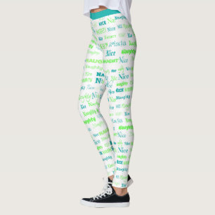 Cute Funny Naughty God Jul Helgdag Yoga Leggings