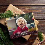 Cute Funny Nyfödd bebis-fotoportet<br><div class="desc">Det här söta, roliga nyfödd bebis-julet kommer att vara perfekten för att tillkännage det nyaste tillskottet till din familj. Anpassa med 1 foto på framsidan och 3 foton på baksidan tillsammans med all information om ditt babys-födelsetal. Besök min christmas-kortsamling om du vill visa alla alternativ för helgdag-kortet i nyfödd bebis....</div>