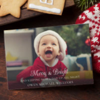 Cute Funny Nyfödd bebis-julmeddelande