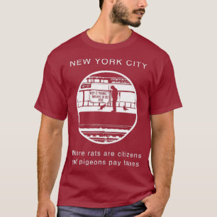 Cute Funny och Superskojet New York City Råtta på T Shirt