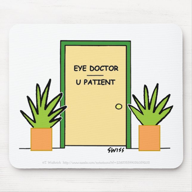 Cute Funny Optical Office Mousepad Musmatta (Framsidan)
