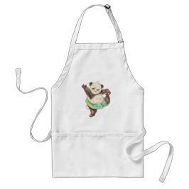 Cute Funny Panda Ballerina Apron Förkläde