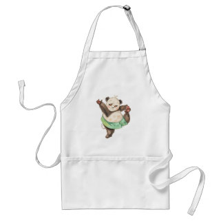Cute Funny Panda Ballerina Apron Förkläde