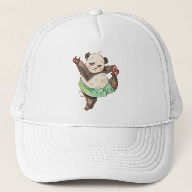 Cute Funny Panda Ballerina Cap Keps (Framsida)