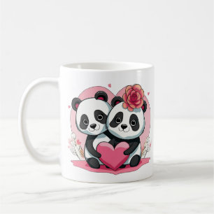 Cute Funny Panda par Valentine Kaffemugg