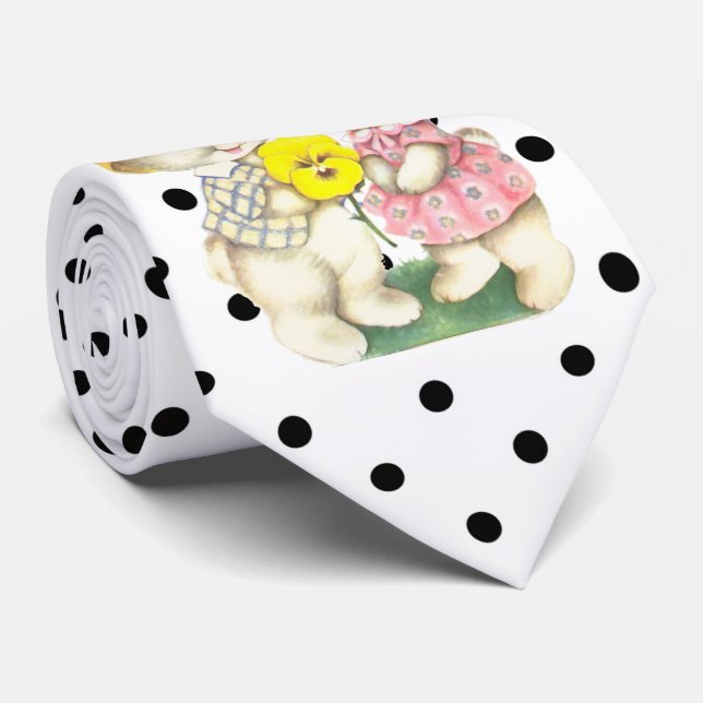 Cute Funny Påskhare Slips (Rullad)