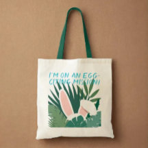 Cute Funny Påskhare Tote Bag