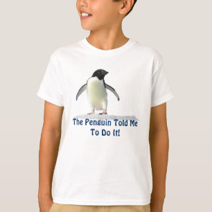 Cute Funny Penguin Kids Sweater! Tee Shirt