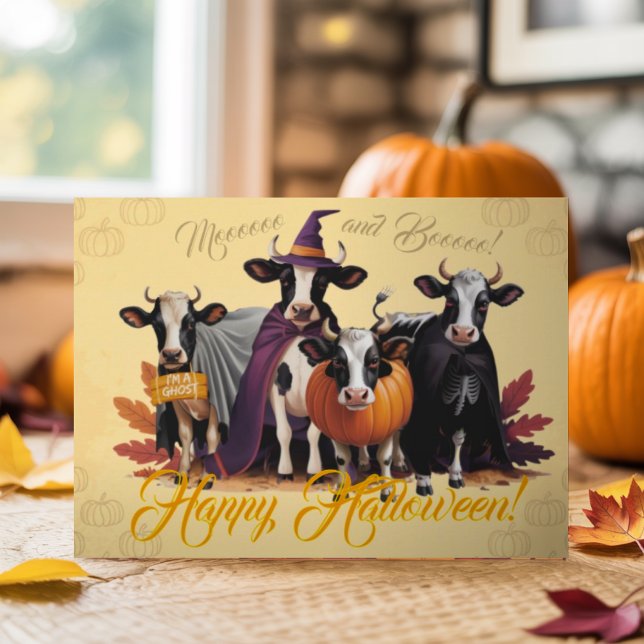 Cute Funny Personlig Retro Watercolor Halloween Kort (Skapare uppladdad)