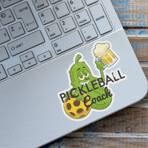 Cute Funny Pickleball Coach-Anpassningsbar Klistermärken